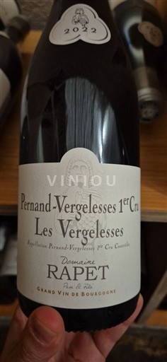 Bourgogne Pernand-Vergelesses Premier Cru Domaine Rapet Les Vergelesses 2022