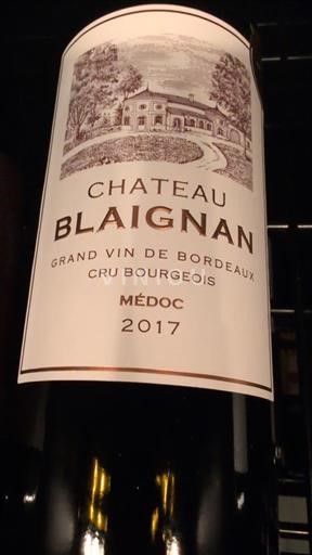 Burdeos Médoc Cru Bourgeois Château Blaignan 2017