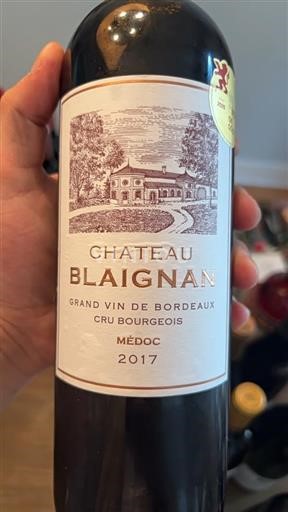 Bordeaux Médoc Cru Bourgeois Château Blaignan 2017