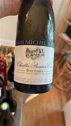 Vin Blanc sec Butteaux Louis Michel & Fils 2022 France Bourgogne Chablis AOC Premier Cru
