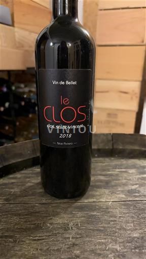 Provenza Bellet Clos Saint Vincent le clos 2018