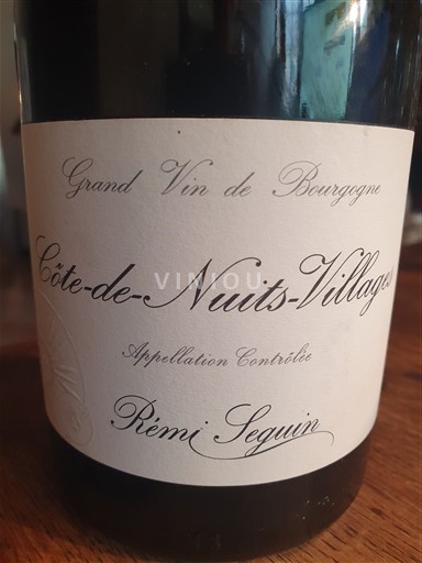 Burgundy Côte de Nuits Villages Rémi Seguin 2016