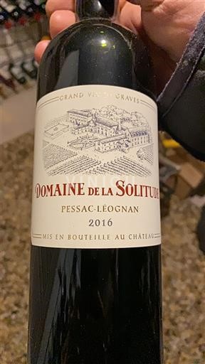 Bordeaux Pessac-Léognan Domaine La Solitude 2016