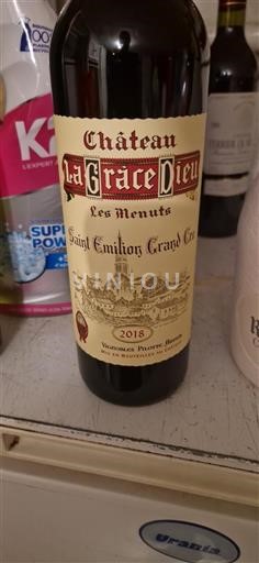 Bordeaux Saint-Émilion Grand Cru Château La Grâce Dieu Les Menuts 2018