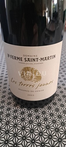 Rhône-dalen Beaumes de Venise Domaine La ferme saint Martin Les Terres Jaunes 2022