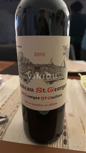 Bordeaux Saint-Georges-Saint-Émilion Château St. Georges 2010