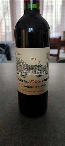 Bordeaux Saint-Georges-Saint-Émilion Château St. Georges 2011