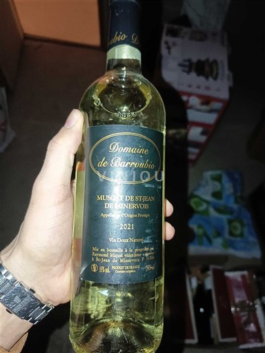 Languedoc Muscat de saint-jean-de-minervois Domaine Barroubio 2021