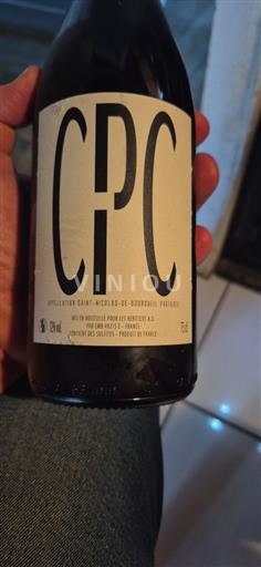 Vin Rouge sec CPC Les Héritiers A.D 2020 France Vallée de la Loire Saint-Nicolas-De-Bourgueil AOC