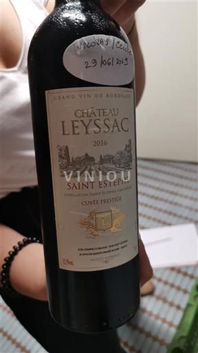 Bordeaux Saint-Estèphe Château Leyssac Prestige 2016
