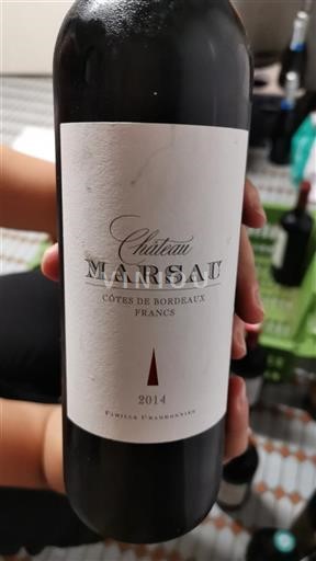 Burdeos No especificado Château Marsau 2014