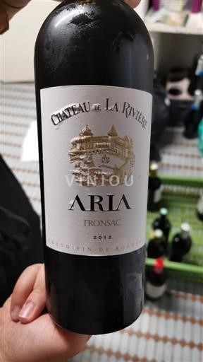 Burdeos Fronsac Château La Rivière Aria 2012