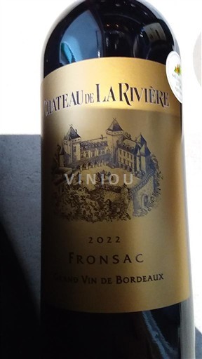 Burdeos Fronsac Château La Rivière 2022