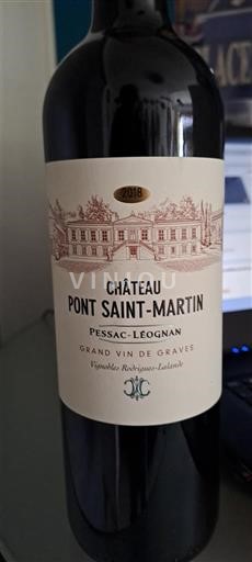 Bordeaux Pessac-Léognan Château Pont Saint-Martin 2018