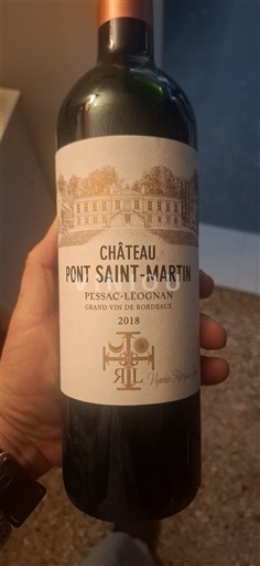 Bordeaux Pessac-Léognan Château Pont Saint-Martin 2018
