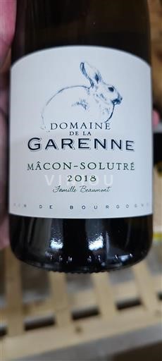 Borgogna Mâcon e Mâcon-Villages Domaine La Garenne 2018
