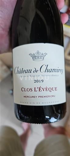 Bourgogne Mercurey Premier Cru Château Chamirey Clos L'Évêque 2019