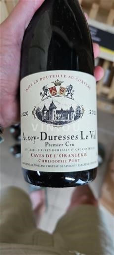 Burgund Auxey-Duresses Premier Cru Caves de l'Orangerie Le Val 2020