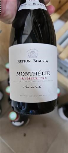 Burgund Monthélie Premier Cru Nuiton-Beaunoy Sur La Velle 2022