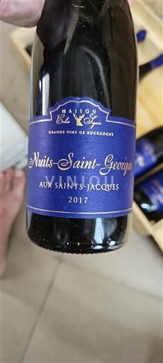 Bourgogne Nuits-Saint-Georges Maison Colin Seguin Aux Saints-Jacques 2017