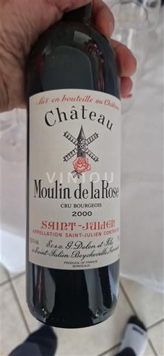 Bordeaux Saint-Julien Château Moulin de La Rose 2000