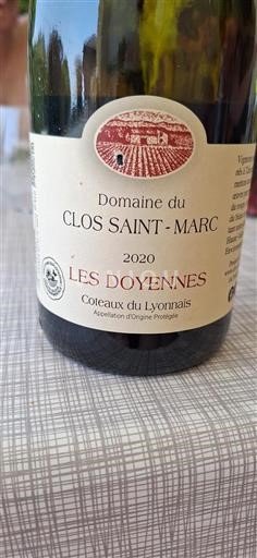 Lyonês Coteaux-do-Lyonês Clos Saint-Marc Les Doyennes 2020