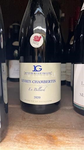 Burgundia Gevrey-Chambertin Jerome Galeyrand En Billard 2020