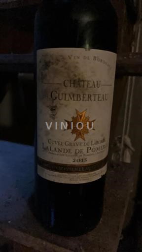 Burdeos Lalande-de-Pomerol Château Guimberteau Grave de Laborie 2015