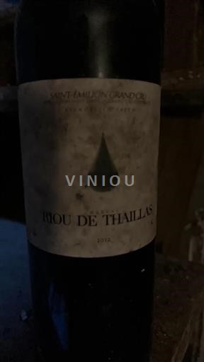 Bordeaux Saint-Émilion Grand Cru Riou de Thaillas 2012