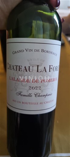 Bordeaux Lalande-de-pomerol Château La Foret 2022