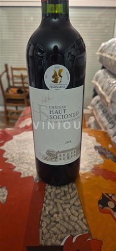 Bordeaux Blaye-côtes-de-bordeaux Château Haut Sociondo 2018