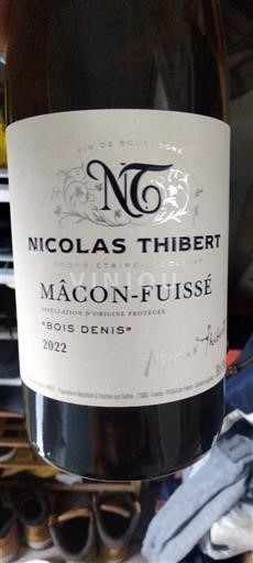 Bourgogne Mâcon och Mâcon-Villages Nicolas Thibert Bois Denis 2022