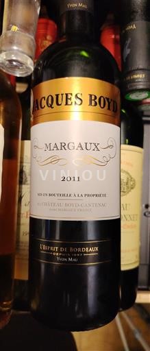 Bordeaux Margaux Château Boyd-Cantenac Jacques Boyd 2011