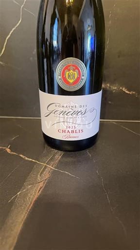 Burgundy Chablis Domaine Des Geneves 2023