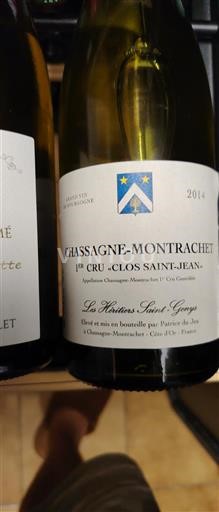 Burgundsko Chassagne-montrachet Premier Cru Les Heritiers Saint-Genys Clos Saint-Jean 2014