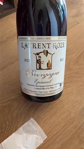 Burgundija Bourgogne Epineuil Laurent Roze 2023