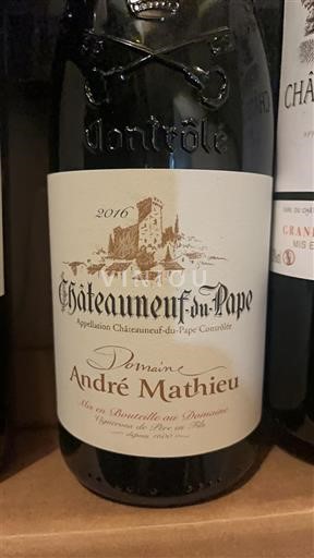 Valle del Rodano Châteauneuf-du-Pape Domaine André Mathieu 2016