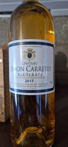 Bordeaux Sauternes Simon Carrety 2015