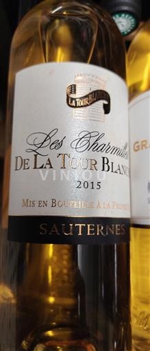 Bordeaux Sauternes La Tour Blanche Les Charmilles 2015