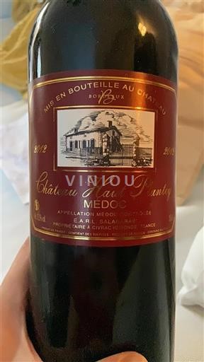 Bordeaux Médoc Château Haut Pantey 2012