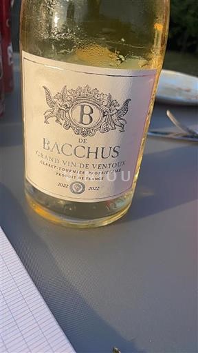 Thung lũng Rhône Ventoux B de Bacchus 2022