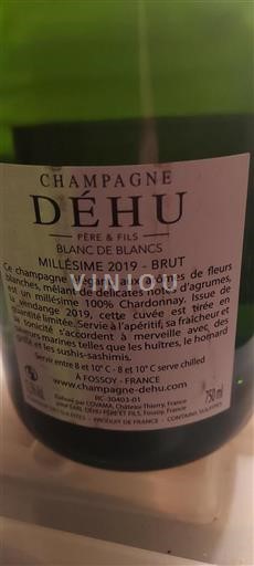 Champagne Sâm-panh Déhu Père & Fils Blanc de Blancs 2019