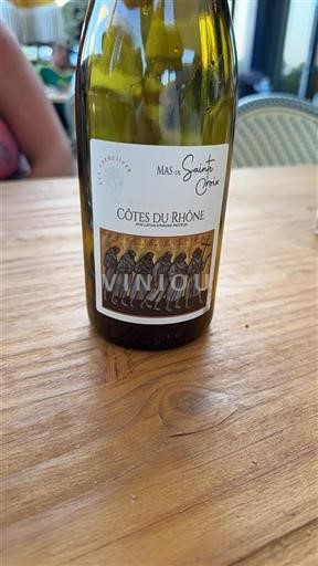 Rhônevallei Côtes-du-rhône Mas de Sainte Croix Niet-geïntegreerd