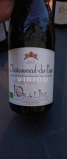 Rhônen laakso Châteauneuf-du-Pape Domaine L'Or de Line 2013