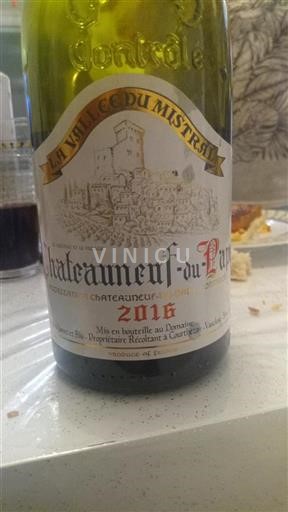Rhônedalen Châteauneuf-du-Pape La Villié Ce Du Mistral 2016
