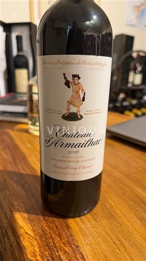 Bordeaux Pauillac Grand Cru Château Armailhac 2019
