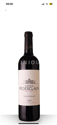 Bordeaux Pauillac Grand Cru Château Pédesclaux 2020