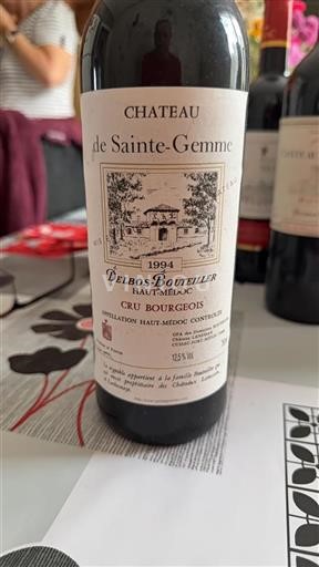 Bordeaux Haut-Médoc Cru Bourgeois Château Sainte-Gemme Delbos-Bouteiller 1994