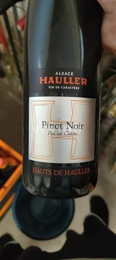Alsace Pinot Noir Hauller Fût de Chêne 2023
