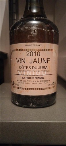Jura Côtes du Jura La Roche Fendue Vin Jaune 2010
